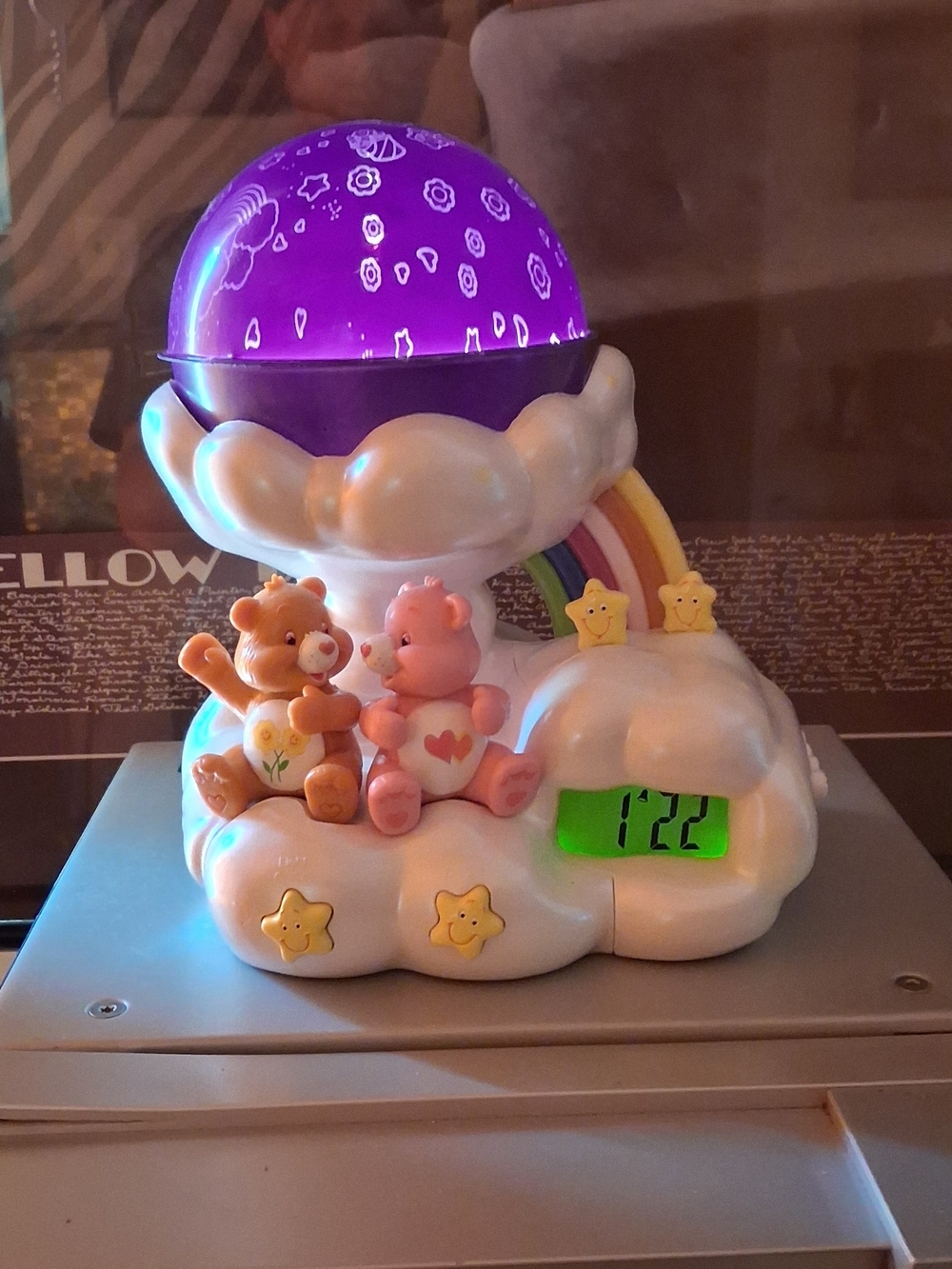 Vtg care bears light up projector alarm clock tested